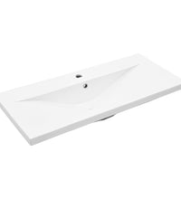 Waschbeckenunterschrank mit Einbaubecken Betongrau