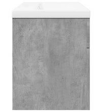Waschbeckenunterschrank mit Einbaubecken Betongrau
