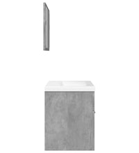 3-tlg. Badmöbel-Set Betongrau Holzwerkstoff