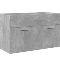 3-tlg. Badmöbel-Set Betongrau Holzwerkstoff