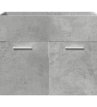 3-tlg. Badmöbel-Set Betongrau Holzwerkstoff