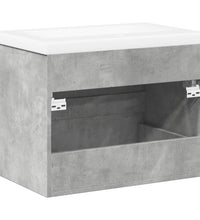 2-tlg. Badmöbel-Set Betongrau Holzwerkstoff