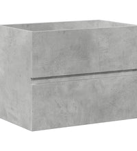 2-tlg. Badmöbel-Set Betongrau Holzwerkstoff