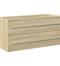 2-tlg. Badmöbel-Set Sonoma-Eiche Holzwerkstoff