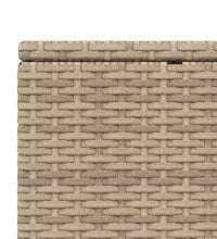 Sonnenliege mit schwebender Auflage Beige Poly Rattan