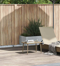 Garten-Couchtisch Rechteckig Beige 60x40x37 cm Poly Rattan