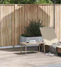 Garten-Couchtisch Rechteckig Beige 80x40x37 cm Poly Rattan