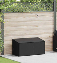 Garten-Auflagenbox Schwarz 110x50x58 cm Poly Rattan