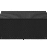 Garten-Auflagenbox Schwarz 110x50x58 cm Poly Rattan