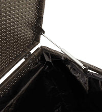 Garten-Auflagenbox Braun 110x50x58 cm Poly Rattan