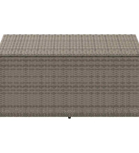 Garten-Auflagenbox Grau 110x50x58 cm Poly Rattan