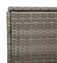 Garten-Auflagenbox Grau 110x50x58 cm Poly Rattan