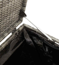 Garten-Auflagenbox Grau 110x50x58 cm Poly Rattan