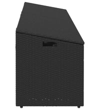 Garten-Auflagenbox Schwarz 220x50x58 cm Poly Rattan