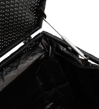 Garten-Auflagenbox Schwarz 220x50x58 cm Poly Rattan