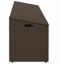 Garten-Auflagenbox Braun 220x50x58 cm Poly Rattan