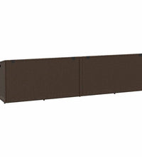 Garten-Auflagenbox Braun 220x50x58 cm Poly Rattan