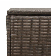 Garten-Auflagenbox Braun 220x50x58 cm Poly Rattan