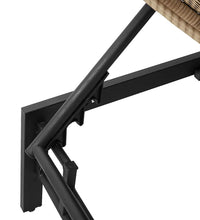 Sonnenliege mit Auflage Beige Poly Rattan