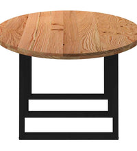 Esstisch Hellbraun 280x120x74 cm Massivholz Eiche Oval