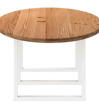 Esstisch Hellbraun 280x120x74 cm Massivholz Eiche Oval