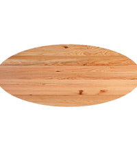 Esstisch Hellbraun 280x120x74 cm Massivholz Eiche Oval