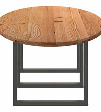 Esstisch Hellbraun 320x120x74 cm Massivholz Eiche Oval