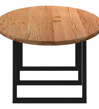 Esstisch Hellbraun 320x120x74 cm Massivholz Eiche Oval