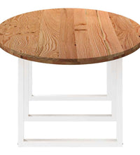 Esstisch Hellbraun 320x120x74 cm Massivholz Eiche Oval