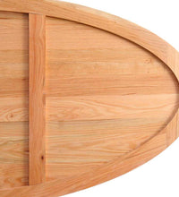 Esstisch Hellbraun 280x120x74 cm Massivholz Eiche Oval