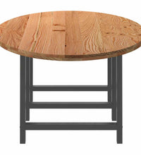 Esstisch Hellbraun 280x120x74 cm Massivholz Eiche Oval