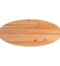 Esstisch Hellbraun 280x120x74 cm Massivholz Eiche Oval