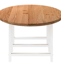 Esstisch Hellbraun 280x120x74 cm Massivholz Eiche Oval