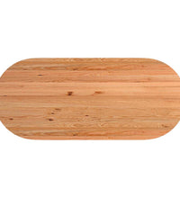 Esstisch Hellbraun 280x120x74 cm Massivholz Eiche Oval