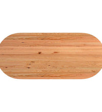 Esstisch Hellbraun 280x120x74 cm Massivholz Eiche Oval