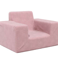 Kindersofa Rosa Weich Plüsch