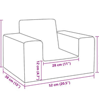 Kindersofa Rosa Weich Plüsch