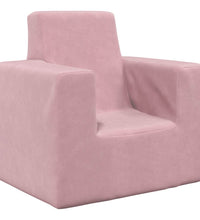 Kindersofa Rosa Weich Plüsch