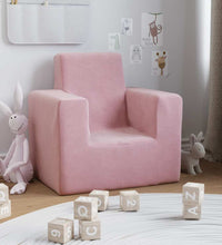 Kindersofa Rosa Weich Plüsch