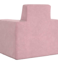 Kindersofa Rosa Weich Plüsch