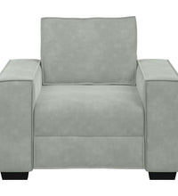 Sessel Hellgrau 59 cm Samt