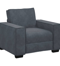 Sessel Dunkelgrau 59 cm Samt