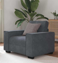Sessel Dunkelgrau 59 cm Samt