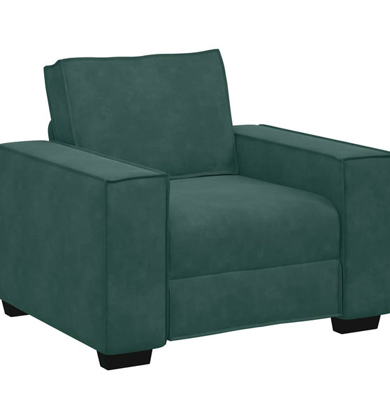 Sessel Dunkelgrün 59 cm Samt