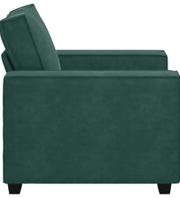 Sessel Dunkelgrün 59 cm Samt