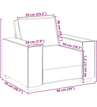 Sessel Dunkelgrün 59 cm Samt