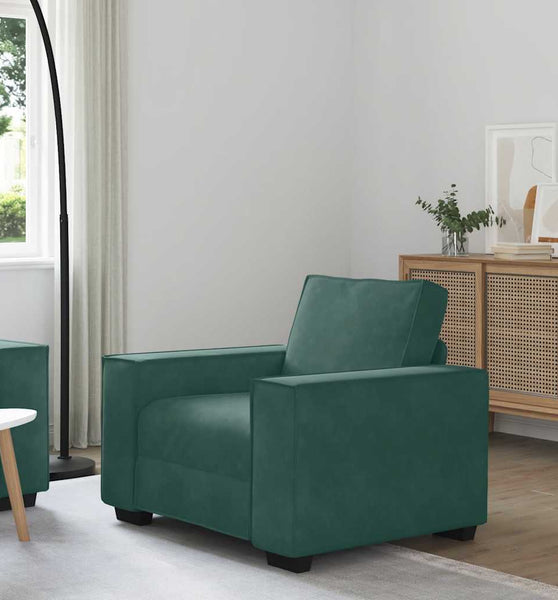Sessel Dunkelgrün 59 cm Samt