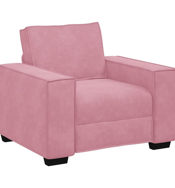 Sessel Rosa 59 cm Samt