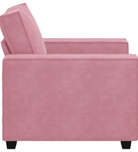 Sessel Rosa 59 cm Samt