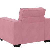 Sessel Rosa 59 cm Samt